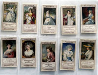 Full Set of 25 Cigarette Cards: Bygone Beauties (1914)