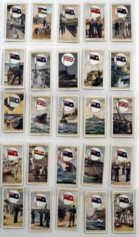 Full Set of 25 Cigarette Cards Flags of the Empire second series (1929)