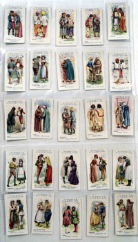 Full Set of 25 Cigarette Cards Greetings of the World (1907)
