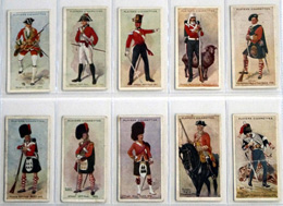 Cigarette cards: Regimental Uniforms (1-50) 