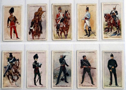Cigarette cards: Regimental Uniforms (1-50) 