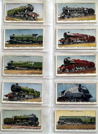Full Set of 50 Cigarette Cards: Railway Engines (1936)