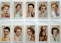 Full Set of 48 Cigarette Cards: Stars of Stage and Screen (1935)