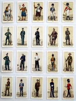 Full Set of 50 Cigarette Cards: Uniforms of the Territorial Army (1939) at The Book Palace