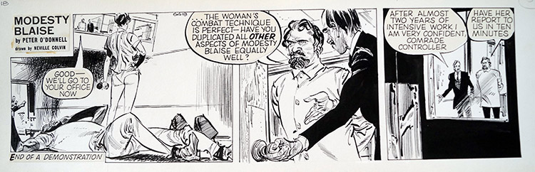 Modesty Blaise daily strip 6418 (Original) by Modesty Blaise (Neville Colvin) at The Illustration Art Gallery