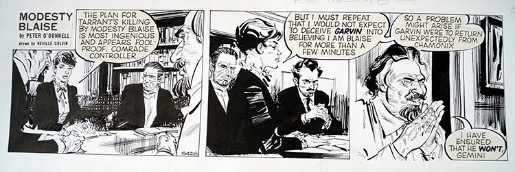 Modesty Blaise daily strip 6428 (Original) by Modesty Blaise (Neville Colvin) at The Illustration Art Gallery