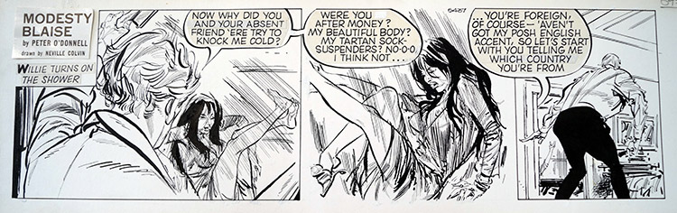 Modesty Blaise daily strip 6437 (Original) by Modesty Blaise (Neville Colvin) at The Illustration Art Gallery