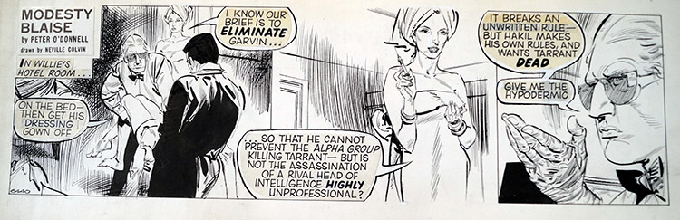 Modesty Blaise daily strip 6440 (Original) by Modesty Blaise (Neville Colvin) at The Illustration Art Gallery