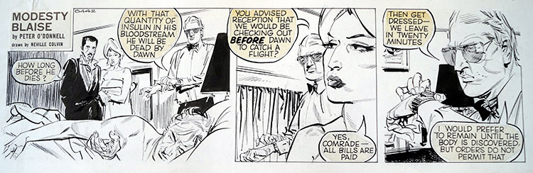 Modesty Blaise daily strip 6442 (Original) by Modesty Blaise (Neville Colvin) at The Illustration Art Gallery