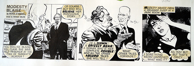 Modesty Blaise daily strip 6462 (Original) by Modesty Blaise (Neville Colvin) at The Illustration Art Gallery