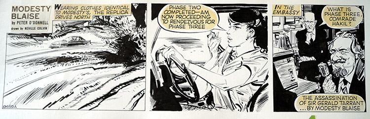 Modesty Blaise daily strip 6469a (Original) by Modesty Blaise (Neville Colvin) at The Illustration Art Gallery