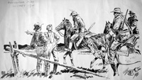 Boer War story illustration (Original) (Signed)