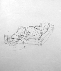 Modesty Blaise sketch 19 (Original)