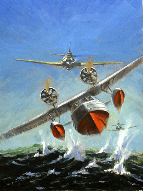 Biggles and The Black Peril (Original) by Graham Coton at The Illustration Art Gallery