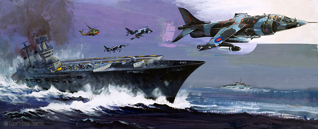 Aircraft Carrier (Original) art by Other Military Art (Coton) at The Illustration Art Gallery