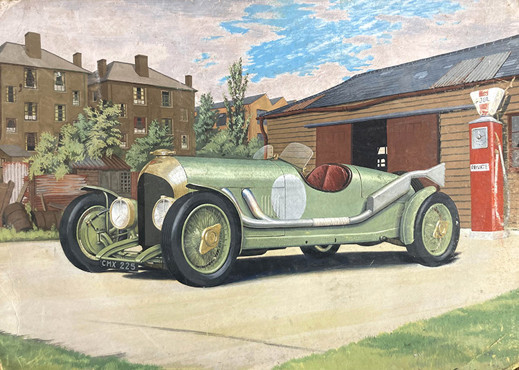The Bentley (Original) (Signed) by Graham Coton at The Illustration Art Gallery
