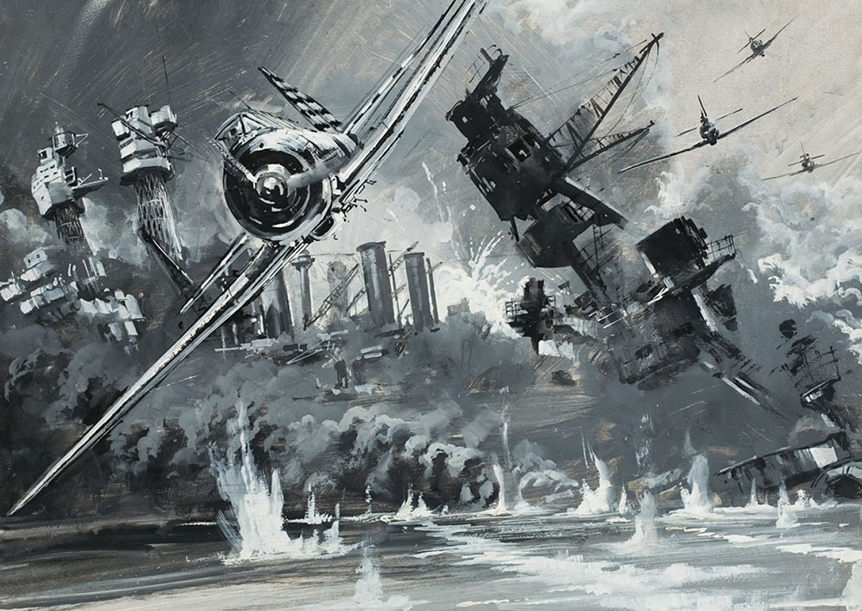 Pearl Harbour (Original) art by Other Military Art (Coton) at The Illustration Art Gallery