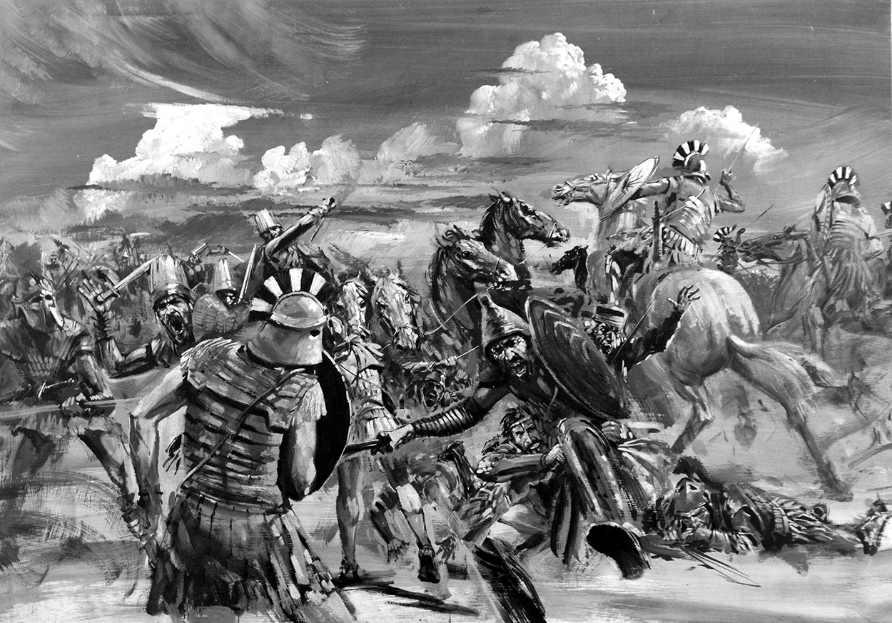 Alexander the Great Victory at Gaugamela (Original) art by Other Military Art (Coton) at The Illustration Art Gallery