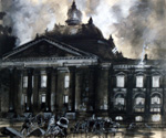 The Reichstag burns 1933 (Original)