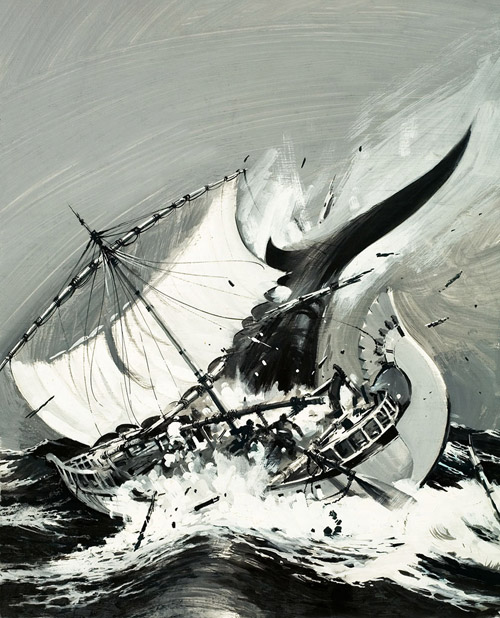 Stories of the Sea: The First Mariners (Original) by Graham Coton at The Illustration Art Gallery