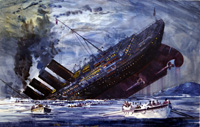 The Sinking of the Titanic art by Graham Coton