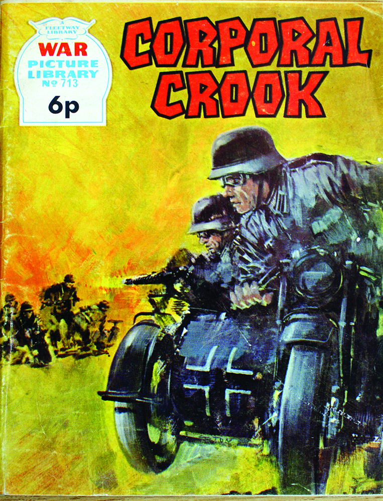War Picture Library cover #713  'Corporal Crook' (Original) (Signed) art by War and Battle Libraries Covers (Coton) at The Illustration Art Gallery