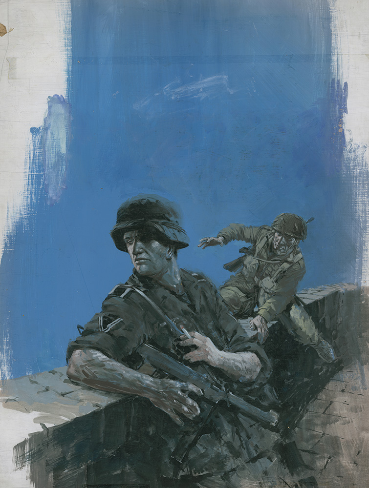War Picture Library cover #880  'The Dark Terror' (Original) art by War and Battle Libraries Covers (Coton) at The Illustration Art Gallery