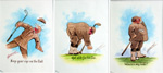 Golf - Set of Three Cartoons (Limited Edition Prints)