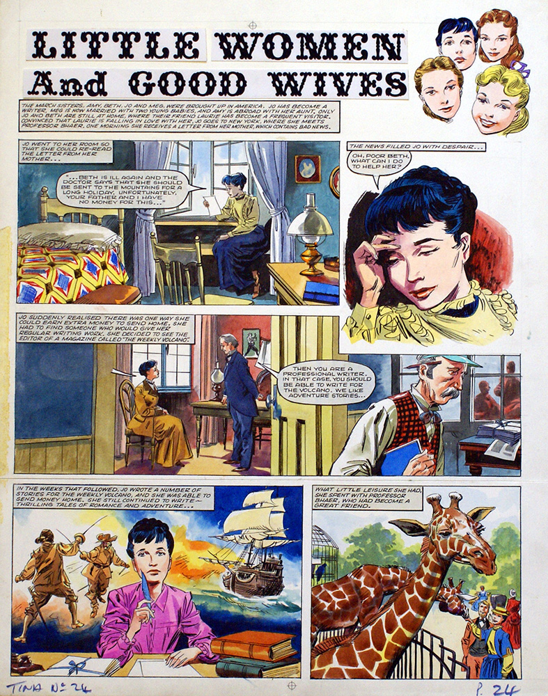 Little Women and Good Wives 21 (Original) art by Gino D'Antonio at The Illustration Art Gallery