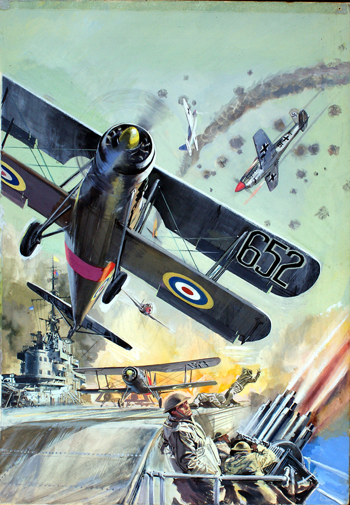 War Picture Library cover #8  'Wings Over The Navy' (Original) art by Giorgio De Gaspari at The Illustration Art Gallery
