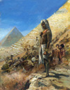 The Building of the Great Pyramids (Original) (Signed)