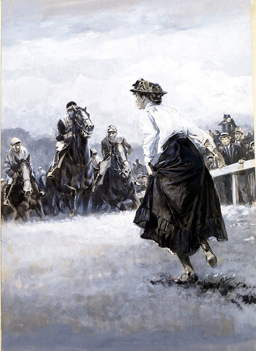 Emily Wilding Davidson Suffragette (Original) (Signed) by Neville Dear at The Illustration Art Gallery