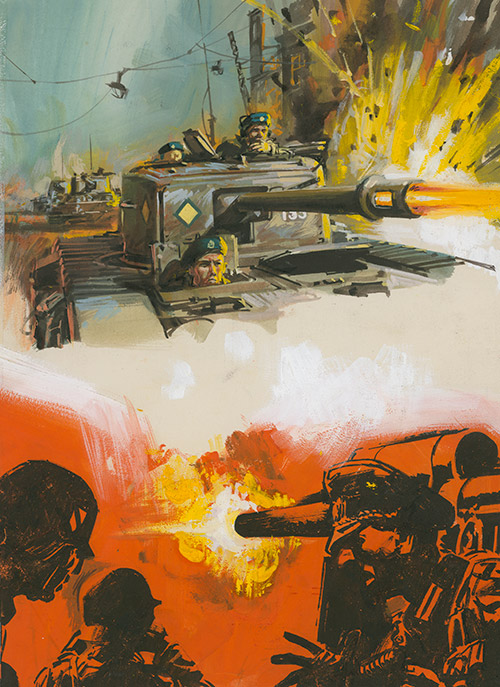 War Picture Library cover #222  'Road to Berlin' (Original) by Pino Dell'Orco at The Illustration Art Gallery