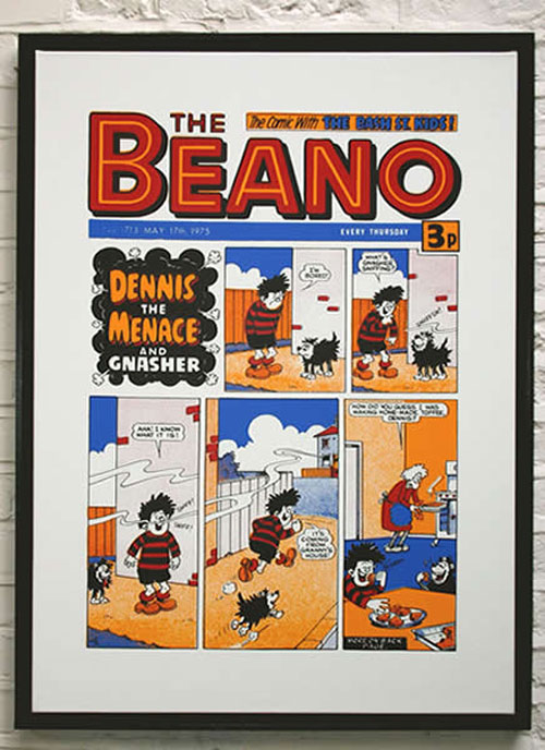 Beano Front page "I'm Bored" (Signed) (Limited Edition)