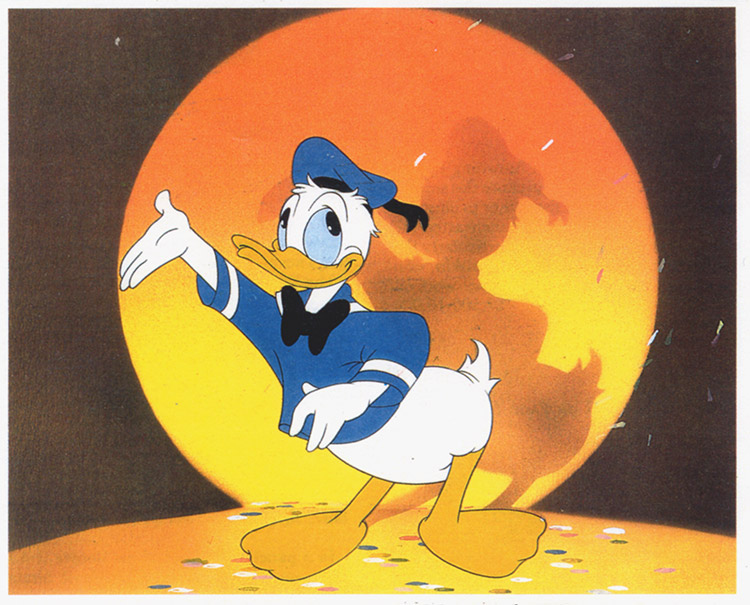 Donald's Golf Game Animation Cel (Original Cel) (Signed)