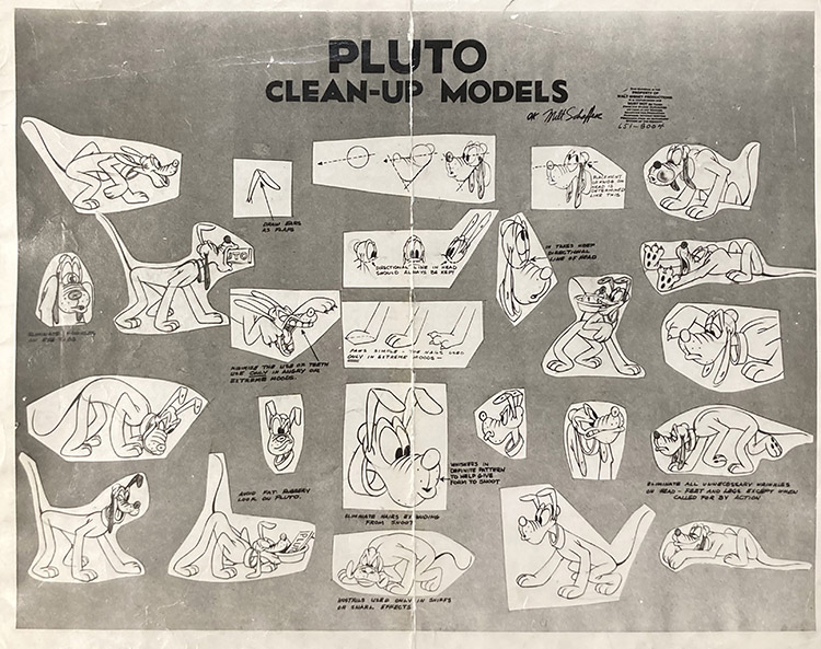 Disney's Pluto (Ozalid) by Disney Studio at The Illustration Art Gallery