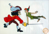 Walt Disney Captain Hook and Peter Pan Sericel (Limited Edition Print)