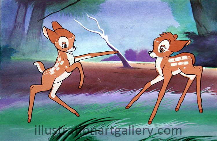 Disney illustration Bambi 2 (Original)