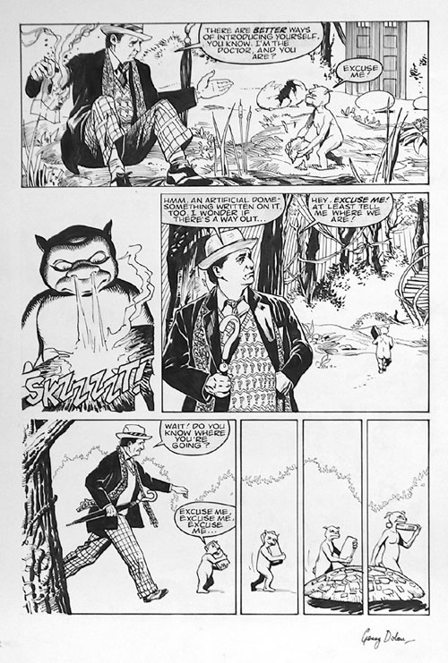 Doctor Who comic art (Original) (Signed)