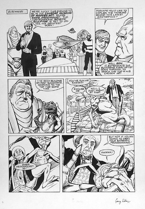Doctor Who comic art (Original) (Signed)