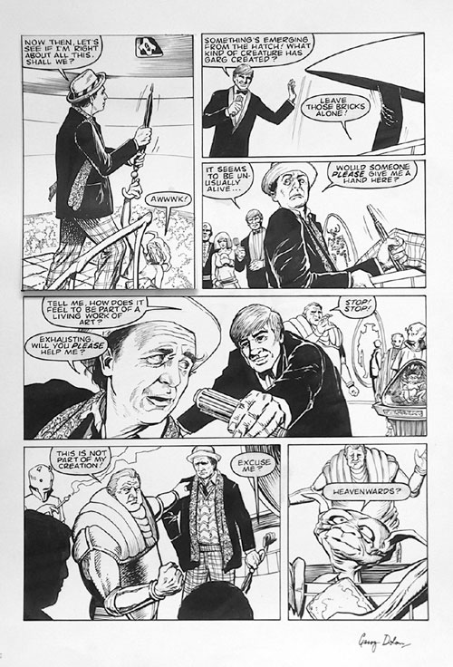 Doctor Who comic art (Original) (Signed)