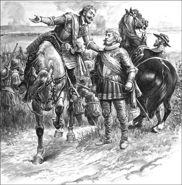 Henry The Great Before the Battle of Ivry (Original) by British History (Doughty) at The Illustration Art Gallery