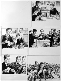 The Fifth Form at St. Dominic's - Rugger (TWO pages) (Originals)