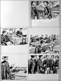 The Fifth Form at St. Dominic's - Tea (TWO pages) (Originals)