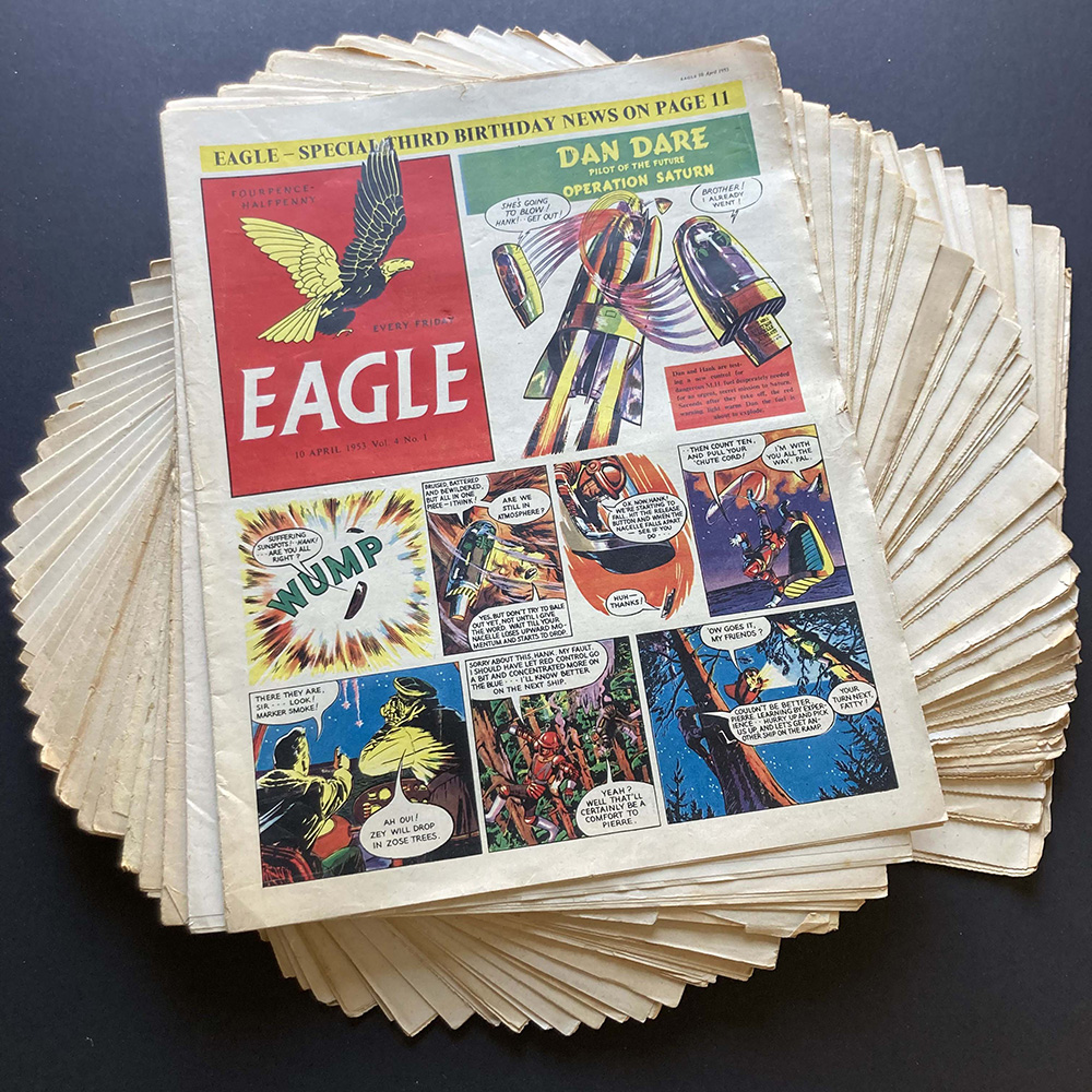 Eagle Volume 4 issues 1  38 (1953 missing issues 23, 26, 27, 35) VFN art by EAGLE RARE COMICS at The Illustration Art Gallery