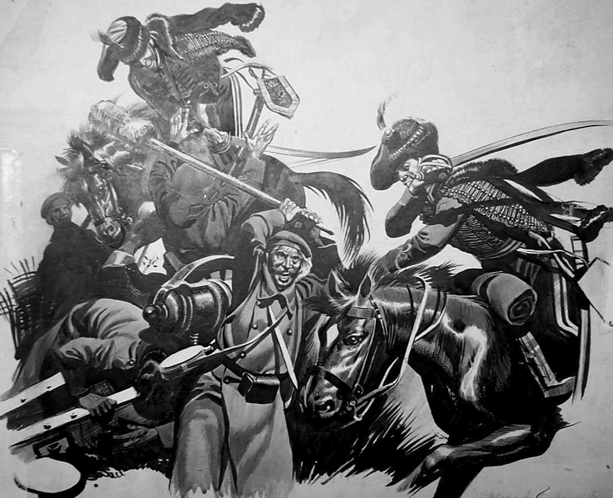 Charge of the Light Brigade (Original) art by British History (Ron Embleton) at The Illustration Art Gallery