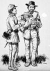 Texan Soldiers in the Confederate Army (Original) (Signed)