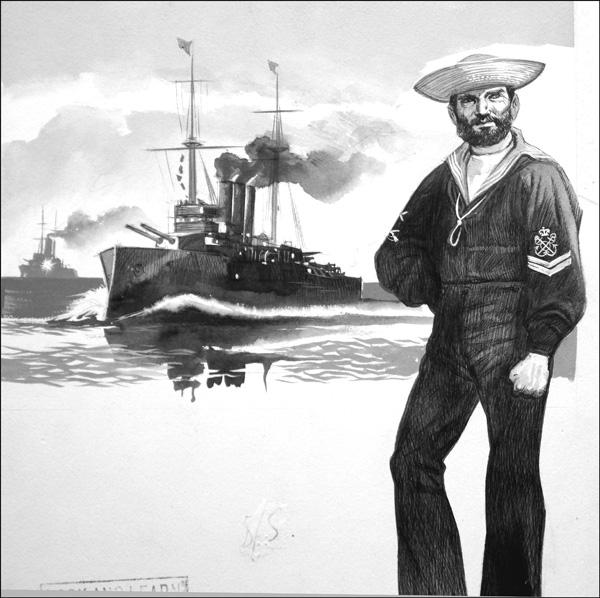 1st Class Petty Officer British Navy 1896 (Original) by Gerry Embleton at The Illustration Art Gallery