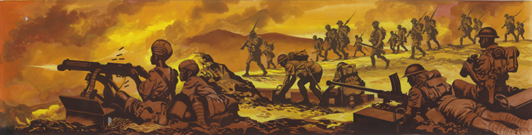 Advance to Khyber Pass (Original) by British History (Ron Embleton) at The Illustration Art Gallery