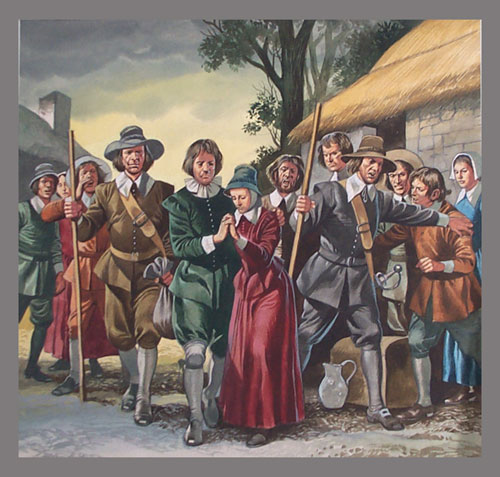 The Pilgrims (Original) by American History (Ron Embleton) at The Illustration Art Gallery